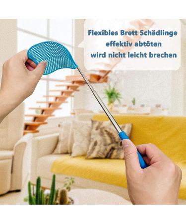 Takuza Fly Gossip - 2-Piece Flying Swatter Set for Pest Control | Mosquito Scraper | Blue & Pink | Effective Against Flies Wasps & Insects - Buy Online on GoSupps.com