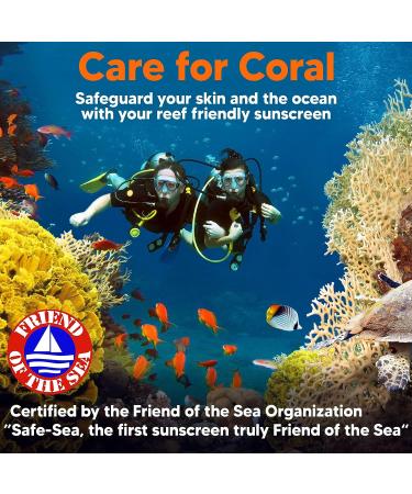 Safe Sea SPF50+ Kids Sunscreen 3.4 oz - Sensitive Skin Protection | Anti-Jellyfish & Sea Lice Sting Defense | Coral Reef Safe Sunscreen - Buy Online on GoSupps.com