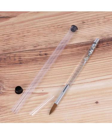 Plawee 2Pc Rose Gold Kolinsky Sable Acrylic Nail Brush with Liquid Flow Glitter Nail Art Brush for Nail Art Tool 14 - Buy Online on GoSupps.com