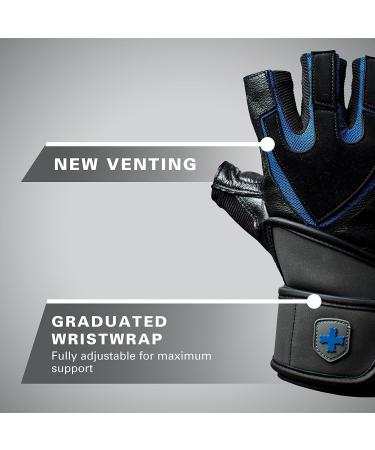 Harbinger Uni Fitness Gloves - Enhanced Training Grip & Wrist Wrap for Optimal Performance | International Shipping Available - Buy Online on GoSupps.com
