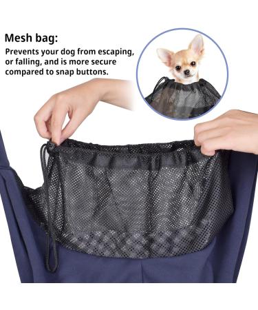 Cuby Adjustable Dog & Cat Sling Pet Carrier - Dark Blue | Travel Pet Bag with Foot Cushion & Adjustable Strap - Buy Online on GoSupps.com