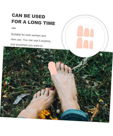 Healifty 8 Pairs Silicone Toe Tubes Protector - Foot Protectors for Feet, Toe Orthotic Separator for Toe Valgus Relief - 6x3cm - Buy Online on GoSupps.com