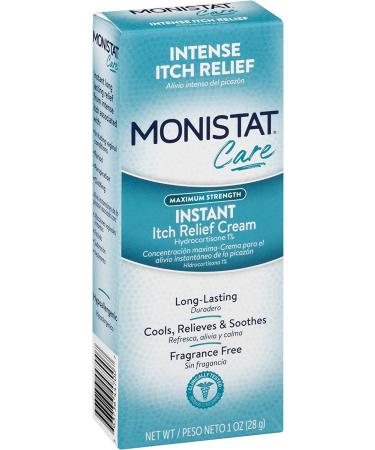 Monistat Care Maximum Strength Itch Relief Cream 1oz (Pack of 2) - Fast-Acting Relief - Buy Online on GoSupps.com