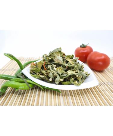 AKKA Whole Foods | Premium Sun Dried Whole Green Peppers | Vegan Friendly | Natural Healthy Snack | No Added Sugar | 250g Pack