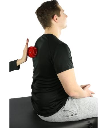 CanDo 9 cm Red Massage Ball - Hedgehog & Knobbly Design for Stress Relief | International Shipping Available - Buy Online on GoSupps.com