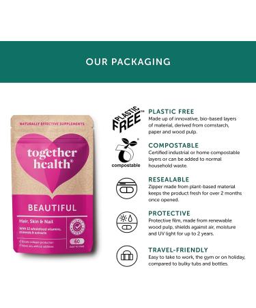 Together Hair Skin & Nail Capsules 60 EA - Complete Beauty Supplement - Buy Online on GoSupps.com