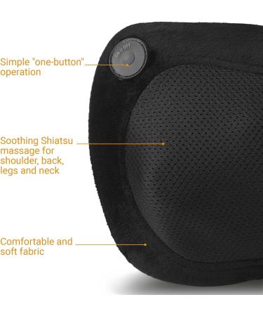 Buy Medisana MC 200 Shiatsu Massage Pillows - Heat Function & 4 Rotating Heads for Neck Back & Legs | Portable & Handy Massage Solution - Buy Online on GoSupps.com