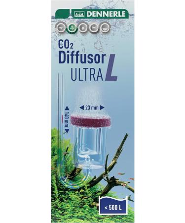 Dennerle CO2 Diffusor Ultra for Freshwater Aquariums up to 400L - Acrylic Glass Integrated Bladder Meter Special Sintered Membrane | Best International Shipping - Buy Online on GoSupps.com