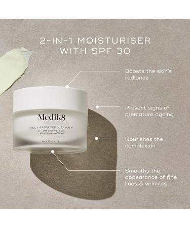 Medik8 Cleanse & Shield Skincare Duo: Daily Radiance Vitamin C Cream & Surface Radiance Cleanse - Buy Online on GoSupps.com