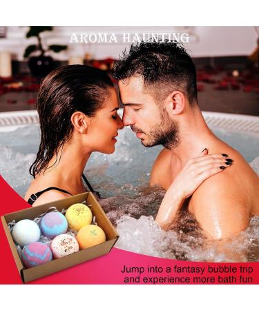KASTU Bath Bombs 6 Pack Gift Set - Vanilla Menthol Rose Extract - Essential Oils - Moisturizing Fizzy Spa - Relaxation & Stress Relief - Bubble Bath Bomb for Men & Women - Buy Online on GoSupps.com