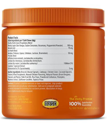 Zesty Paws Chew No Poo Bites - Coprophagia Deterrent for Dogs - Probiotic Digestive Enzymes - Chicken Flavor - 90 Soft Chews - Buy Online on GoSupps.com