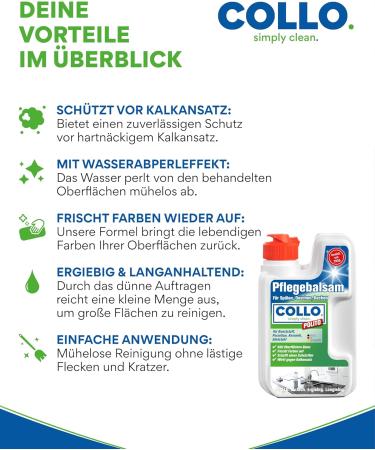 Collo Polito Premium Rinking Pin Care 125 ML | Kitchen & Bathroom Cleaner | Shine for Granite Stainless Steel Porcelain & Ceramics - Buy Online on GoSupps.com