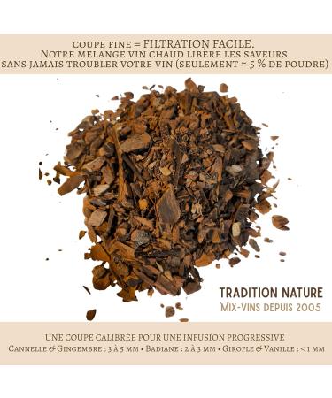 VIN CHAUD - M lange d'Epices pour vin chaud 150 g (pour 5 6 litres) Mix doux et parfum avec cannelle gingembre badiane girofle et une pointe de vanille ! Tradition Nature - Buy Online on GoSupps.com