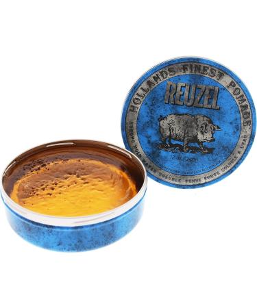 Reuzel Blue Strong Hold Water Soluble Pomade - Men's Concentrated Wax Formula With Natural And Organic Hold - Vegan Defining Product That's Extra Easy To Apply And Remove - Original Fragrance - 12 Oz - Buy Online on GoSupps.com