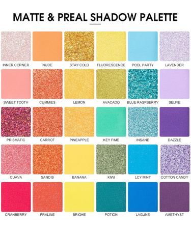 30 Colors Eyeshadow Makeup Palette High Pigmented Shimmer Matte Smooth Blendable Long Lasting Eyes Shadow Make Up Pallet Set Shzons - Buy Online on GoSupps.com