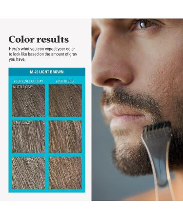 Just For Men Mustache & Beard Dye with Biotin, Aloe, and Coconut Oil - Light Brown M-25 - Buy Online on GoSupps.com