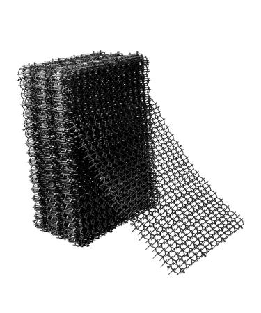 Hmyomina Cat Scat Mat 16 X 8 Inch Square Scat Mat for Cats Prickle Strips from Digging Cat Deterrent Outdoor 16 Pack Black