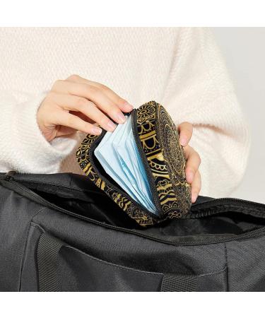 Boho Golden Sea Turtle Women's Period Kit - Storage Pockets & Holder | Portable Feminine Product Bag - Buy Online on GoSupps.com