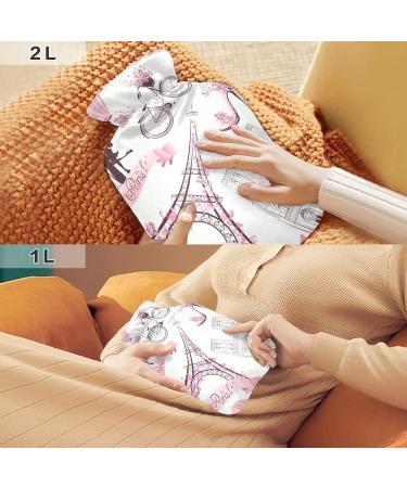 Romantic Paris Trip + Free Hot Water Bottle Cover | Large 2L Pain Relief & Cramps Solution - Buy Online on GoSupps.com