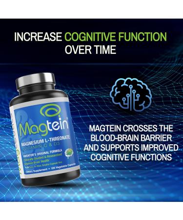 Magtein Magnesium L-Threonate 120 Capsule and Magceutics MagteinPRO 90 Capsules - Bundle - Buy Online on GoSupps.com