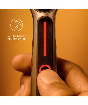 Gillette Heated Razor Deluxe Travel Shave Kit - 1 Handle, 2 Blade Refills, Charging Dock, Travel Case - Buy Online on GoSupps.com