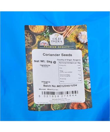 Old India Coriander Seeds 5kg - Premium Quality Seeds for Authentic Indian Cuisine - Buy Online on GoSupps.com