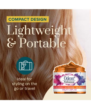 Odeon Temporary Hair Color Wax - Natural & Washable Hair Dye for Kids & Adults Orange (4.23oz) | Easy Application Beeswax & Tea Tree Extract - Buy Online on GoSupps.com