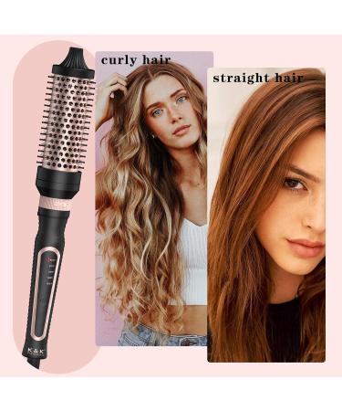 Thermal Brush 3 in 1 Set - Ionic Heated Round Curling Brush for Volume & Smooth Hair - Fast Heating Ceramic Curling Iron (Black) - International Shipping Available - Buy Online on GoSupps.com