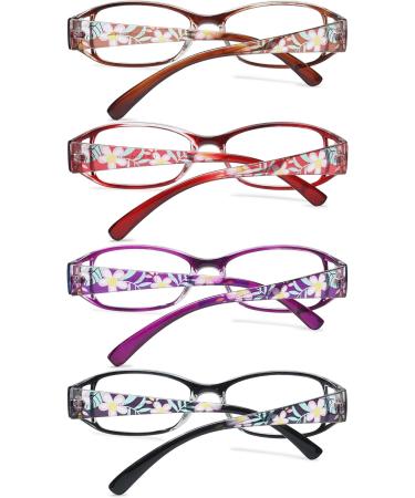 Vevesmundo Women s Vintage Reading Glasses Set - Floral & Cat Designs Diopters 1.0 to 6.0 4 Stylish Colors - Buy Online on GoSupps.com