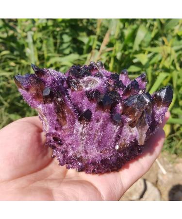 Amethyst Stone Amethyst Cluster Quartz Crystal VUG Specimen Reiki 1pc Natural Stones and Minerals - Buy Online on GoSupps.com