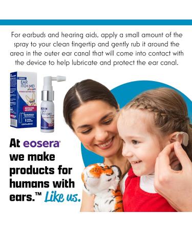 eosera Ear Itch MD for Kids Soothing Ear Drops for Dry Itchy Ears Natural Moisturizing Formula with Vitamin E Relief for Allergies Eczema Dermatitis Safe for Ages 2+ & Hearing Aid Users - Buy Online on GoSupps.com