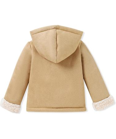 ZOEREA Toddler Baby Hoodie 4-5 Years | Long Sleeve Pullover Sweatshirt Coat Set for Boys and Girls | Winter Warm Fashion Clothes (Apricot) - Buy Online on GoSupps.com