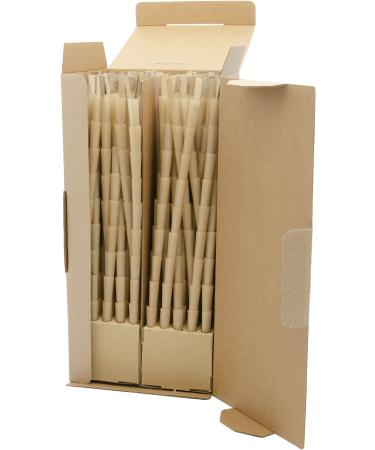 Zig-Zag Unbleached Pre Roll Cones Bulk 900 Count 1 Size Slow Burning 100% Natural Gum Arabic No Bleach Authentic