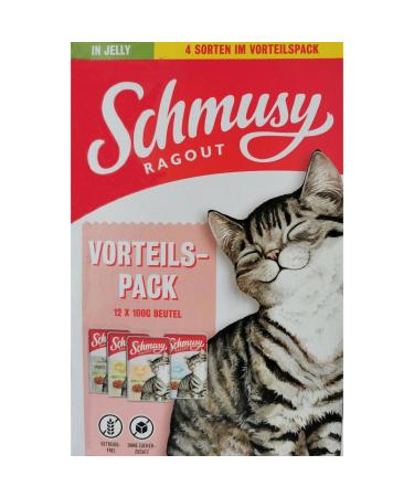 Schmusy Ragout in Jelly Value Pack 12x100g (Quantity: 4 per order unit)