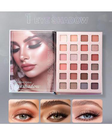 Palette De Maquillage En Forme De Livre | Coffret De Maquillage Pour Les Femmes - Highlighter longue tenue Pour tudiants Voyageurs D butants Quotidien F tes Mariage Et - Buy Online on GoSupps.com