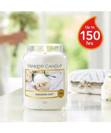 Yankee Candle Wedding Day - Large Scented Candle in Glass | Up to 150 Hours Burn Time - Buy Online on GoSupps.com