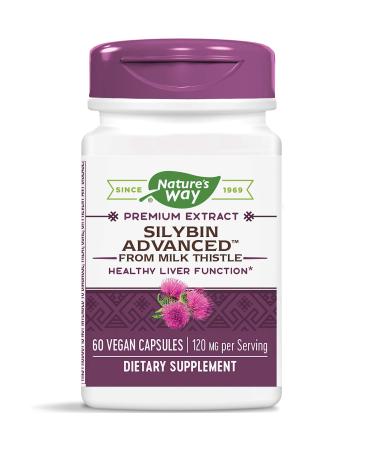 Enzymatic Therapy Silybin Advanced from Milk Thistle 60 Veg Capsules