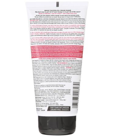 Razorless Shaving Cream for Men - SoftSheen-Carson Magic Extra Strength Hair Removal for Coarse Beards Fast 4-Minute Depilatory Cream 6 oz - Buy Online on GoSupps.com