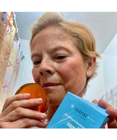 Mirai Clinical Persimmon Body Soap Bar | Japanese Green Tea Extract Deodorant for Men & Women - Buy Online on GoSupps.com