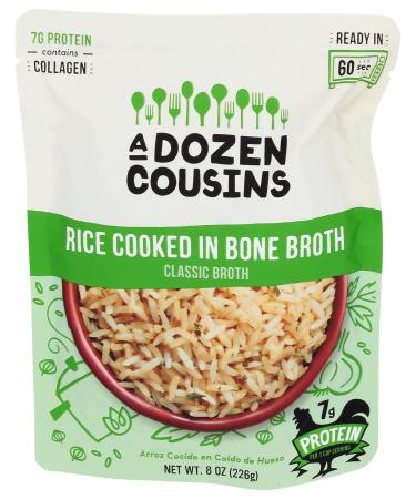 A Dozen Cousins Classic Chicken Bone Broth Rice, 8 OZ