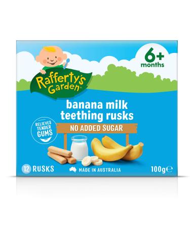 Rafferty's Garden Banana Milk Teething Rusks 100g