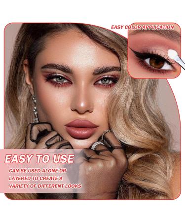 2PCS Glitter Smokey Eyeshadow Palette - Highly Pigmented Long Lasting Waterproof Makeup Gift Set for Women - Buy Online on GoSupps.com