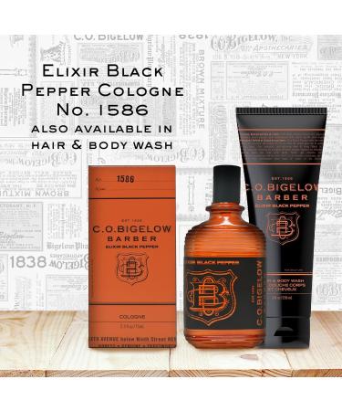 C.O. Bigelow - Elixir Black Pepper - No. 1586 2.5 fl oz Cologne for Men Bourbon & Sandalwood Scented Masculine Refined Long Lasting Mens Cologne - Buy Online on GoSupps.com