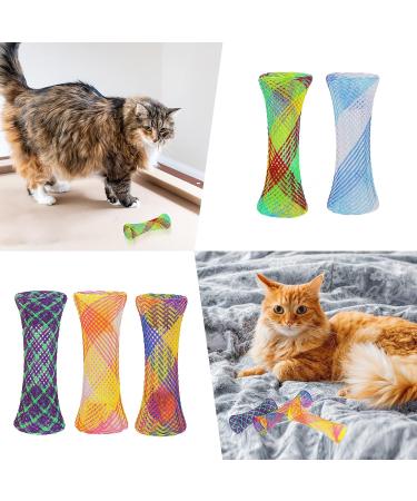 cobee Cat Tube Spring Toy 20 Pieces Interactive Cat Spring Toy Colorful Cat Toy for Indoor Cats Funny Cat Play Toy for Cat Kitten - Buy Online on GoSupps.com