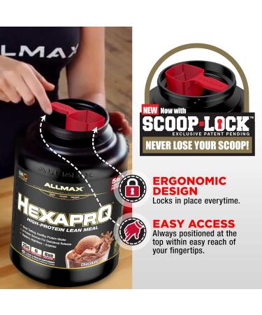 ALLMAX HEXAPRO Chocolate Peanut Butter - 2 lb - 25 Grams of Protein Per Serving - 8-Hour Sustained Release - Zero Sugar - 21 Servings Chocolate Peanut Butter 2 Pound (Pack of 1) - Buy Online on GoSupps.com