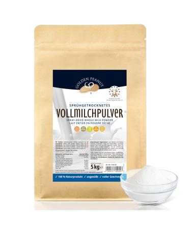 GOLDEN PEANUT Whole milk powder spray dried 5 kg powder milk baking ice cream emergency stock