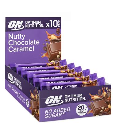 Optimum Nutrition Fruit & Nut Crisp Bar (10x70g) Nutty Chocolate Caramel