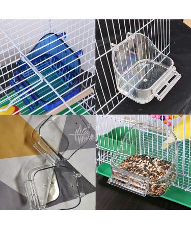 Shuoxpy Small Bird Bath Box - Parrot Bathing Tub for Small Birds, Parakeet, Canary, Budgerigar | Bird Cage Supplies - Random Color - Buy Online on GoSupps.com