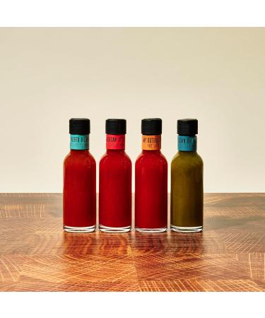 Thoughtfully Coffret cadeau de sauces piquantes internationales saveurs d'inspiration internationale dont mangue habanero portoricaine sauce piquante mexicaine et plus encore lot de 4 - Buy Online on GoSupps.com