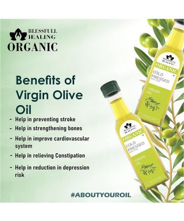Blessfull Healing Cold Pressed Virgin Oil for Healthy Cooking Skin Glow 250 ml / 8.45 fl oz Pack of 2 - Buy Online on GoSupps.com